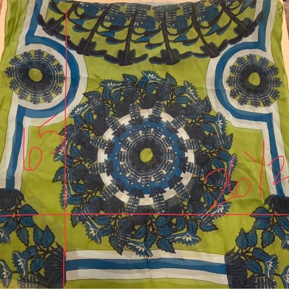 BROOKS BROTHERS Crinkled Silk Chiffon Scarf - Picture 6 of 6